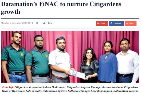 Datamation's FiNAC to nurture Citigardens growth
